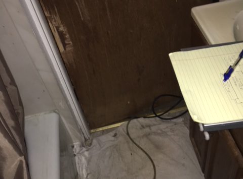 Part of Roof Stripped Away