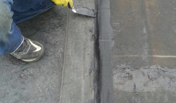 Part of Roof Stripped Away